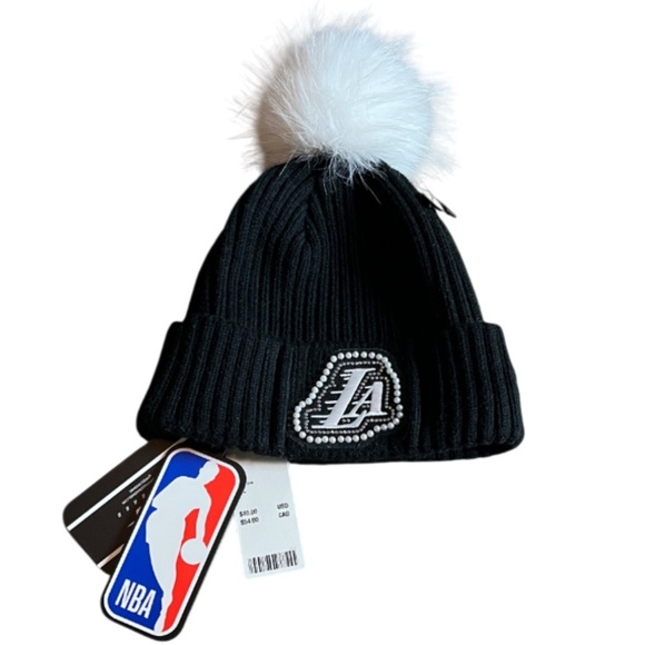 Pro Standard Accessories - Los Angeles Lakers Pearl Jeweled Black Beanie NWT Pro Standard - OS